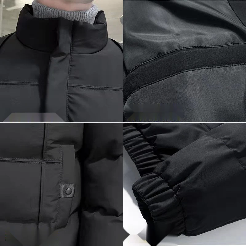 Baumwolljacke Herren Herbst- und Winterjacke 2023 neuer Plüschtrend verdickte Daunen-Baumwolljacke Arbeitskleidung Baumwolle_voghion.com