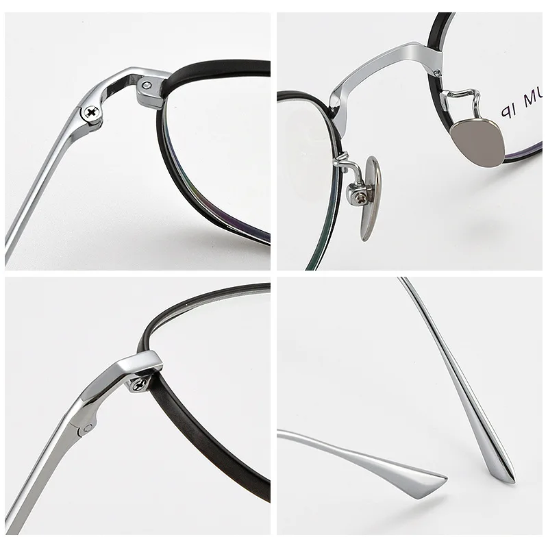 Eyeglasses Frames FIRADA Fashion Luxury Pure Titanium Eyeglasses Women Retro Comfortable Eyewear Optical Prescription Glasses Frame Men DALIY-C