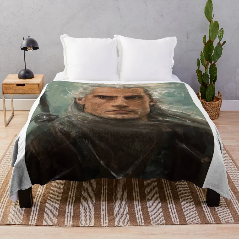 

Henry Cavill - Geralt of Rivia Throw Blanket Summer Cottons