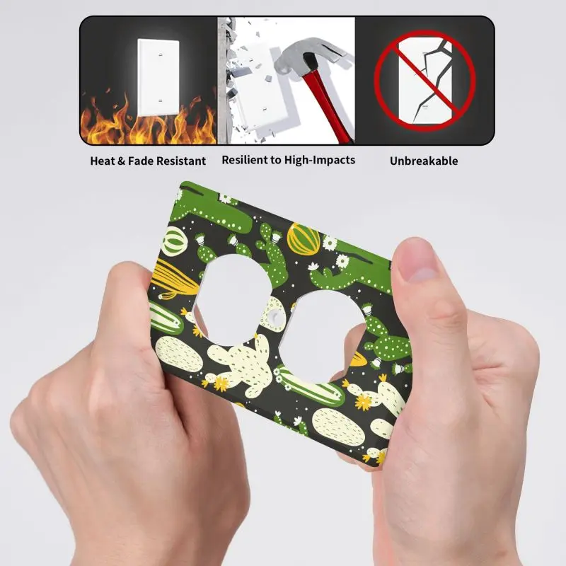 Custom Cartoon Cactus Switch Plate Cover 3 | Custom Cartoon Cactus Switch Plate Cover 3