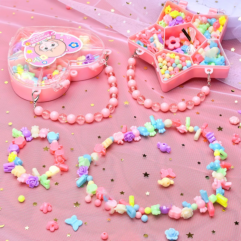 Handmade Beaded Jewelry Kit for Kids DIY Craft Toy
