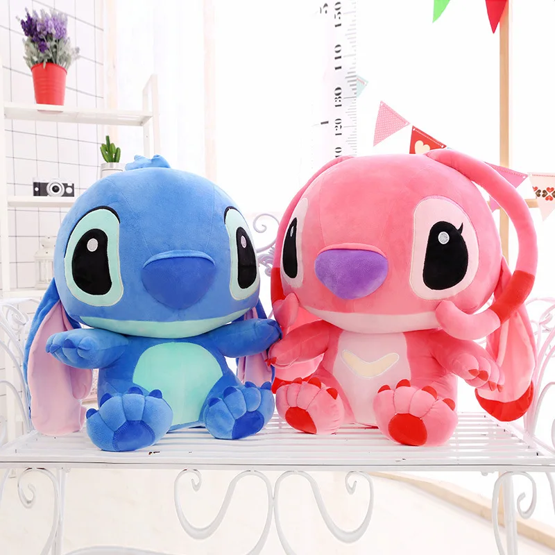 Disney Stitch 35-65cm Stitch Plush Doll Toy Large Disney Giant Anime Cartoon Stitch Soft Stuffed Plush Pillow Kawaii Kids Toys