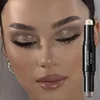 1pc Dual-Ended Eyeshadow Stick,Shimmering Glitter,Long-Lasting,Eye Shadow Pens, Highlighter Shades For Music Festival Masquerade