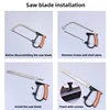 7pcs Multifunction Mini Saw Multi-purpose Small Hack Model Woodworking Line Manual Devil Hand 4