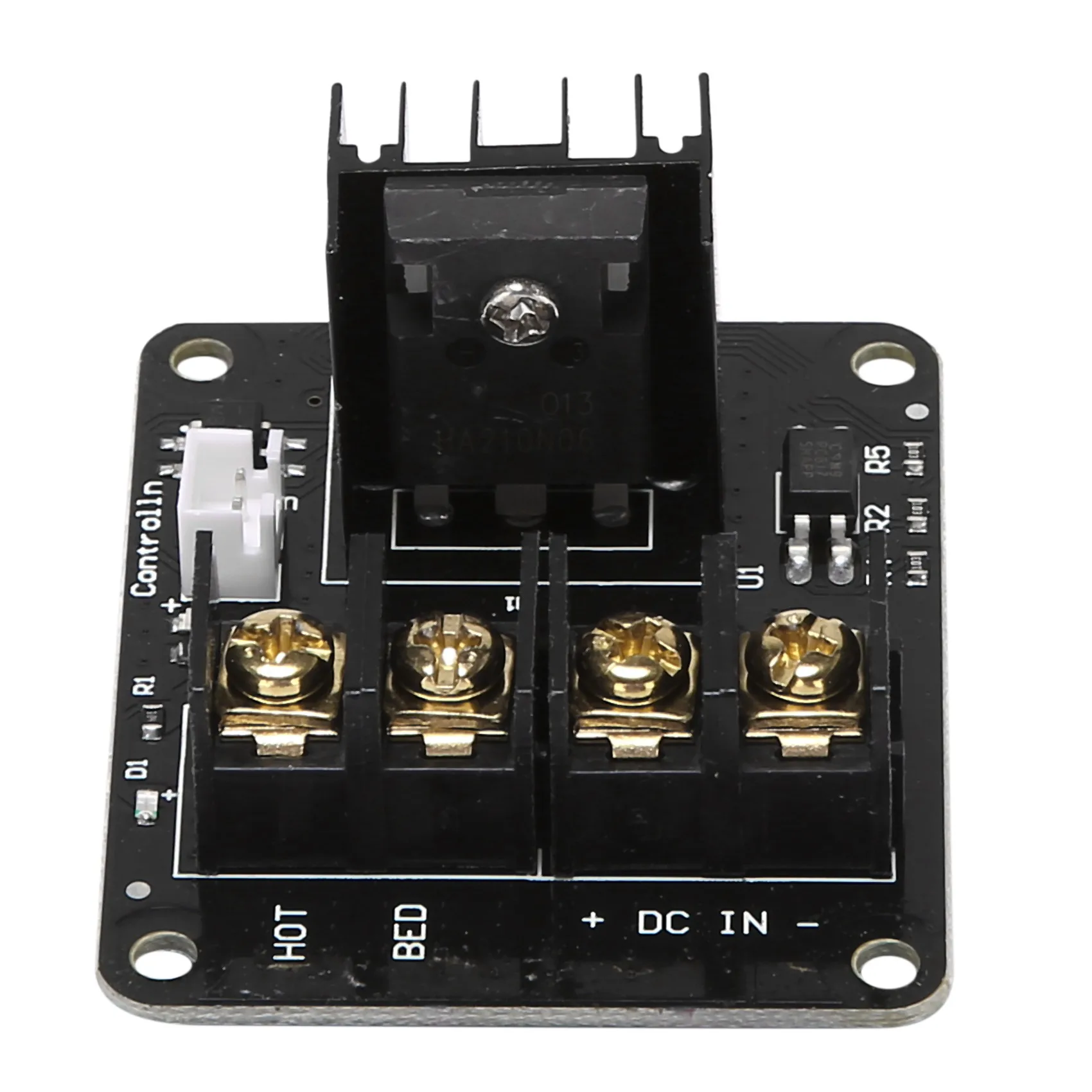 3D 프린터 핫베드 MOSFET 확장 모듈, Inc 2 핀 리드 Anet A8 A6 A2 호환 블랙