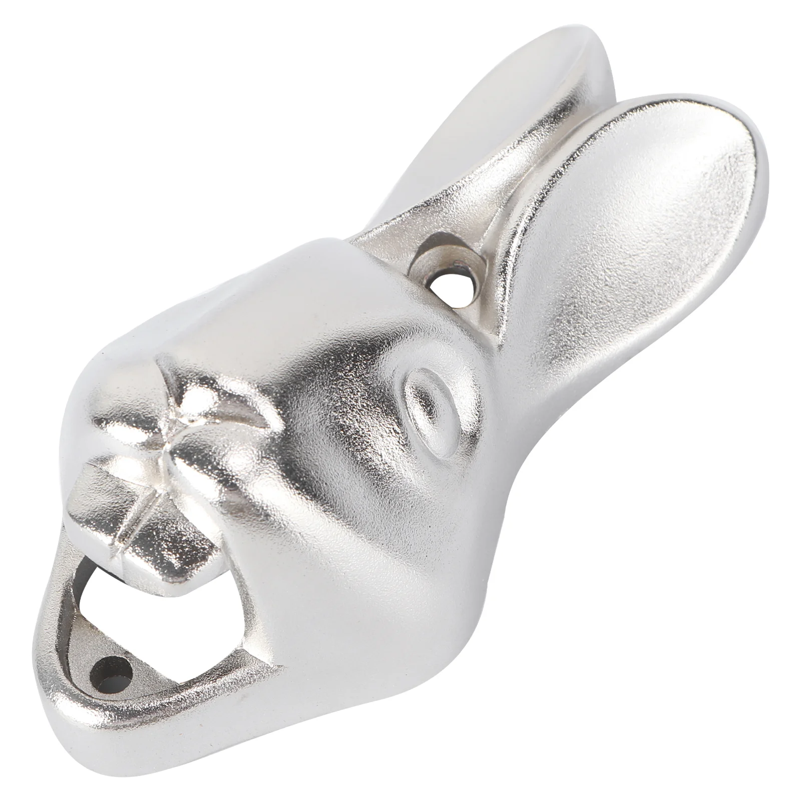 

Wall Mounted Rabbit Bottle Opener Beer Bottle Opener for Bar Hotel Restaurant (Silver)