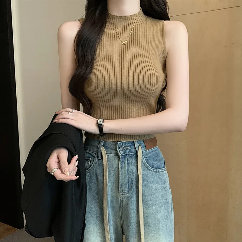 Summer Slim Knitted Sweater Vest