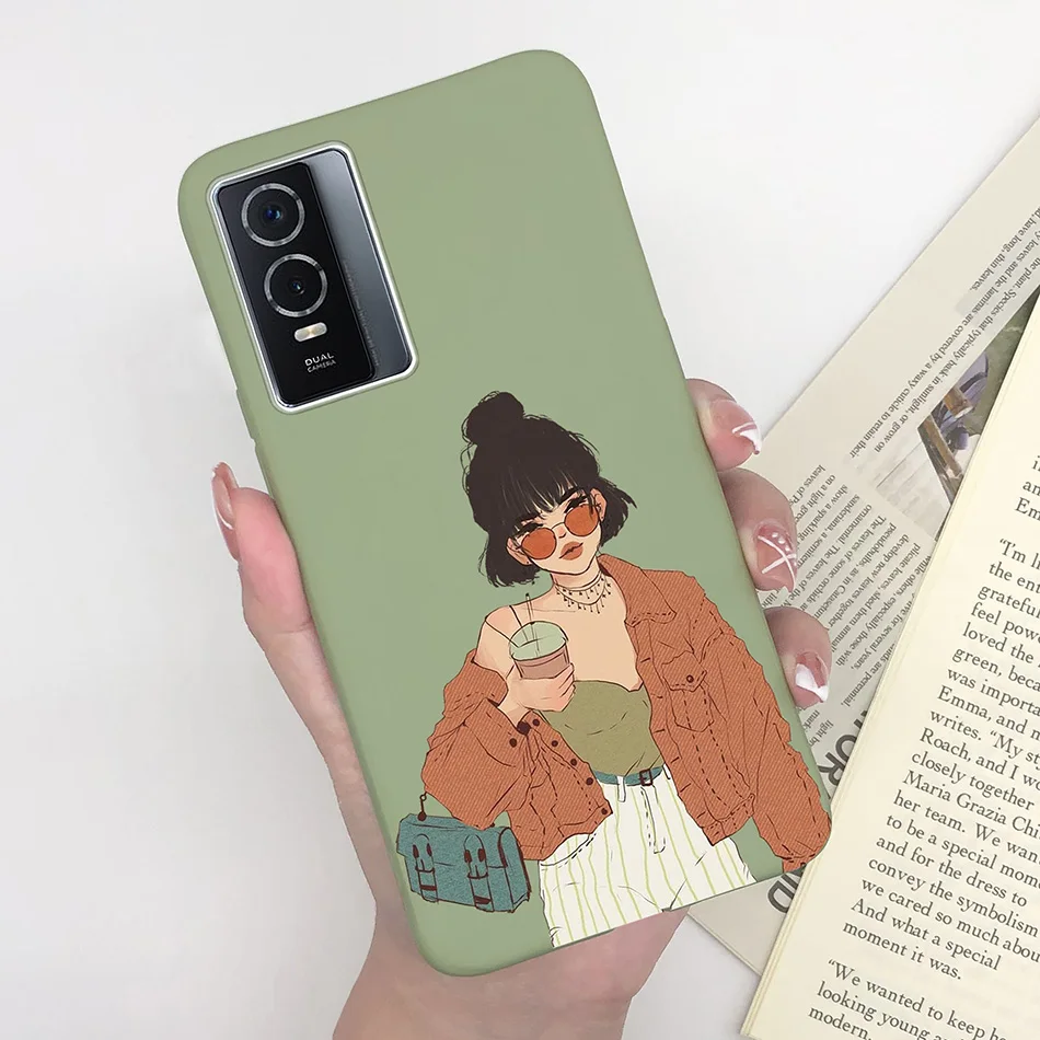 Enhanced Product Title:  
Matte Silicone Shockproof Anti-Slip Phone Case with Plant Heart Design