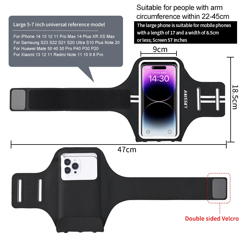 Running Sport Armbands for iPhone 15 14 13 12 11 Pro Max XR XS 7 8 Plus Xiaomi 13 12