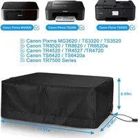 Printer Dust Cover Compatible with Canon MG3620/TR8620a/TR4720 Wireless Printer Antistatic Water Resistant Printer Protector 2