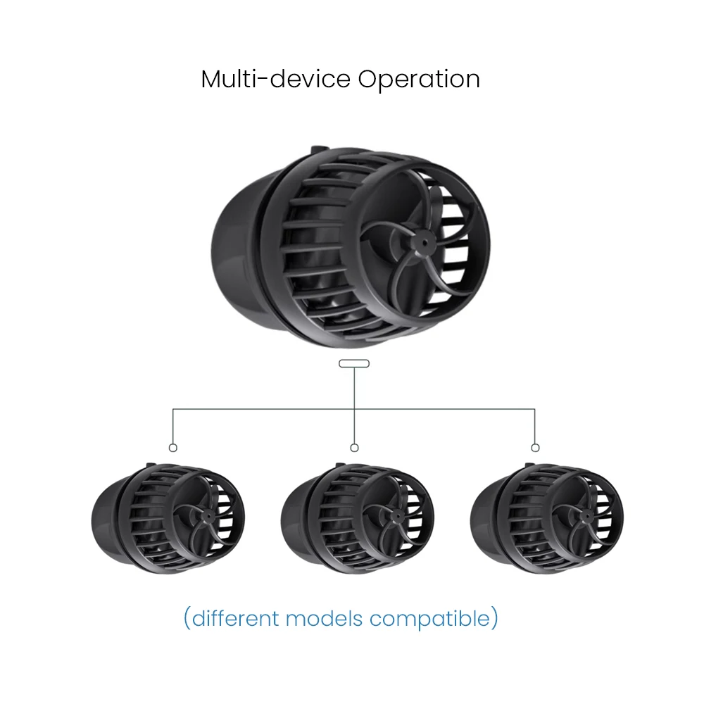 Jecod Jebao New Cord Bluetooth App Control Freshwater Saltwater Fish Tank DMP-45/55/65 Aquarium Wave Maker Pump 5