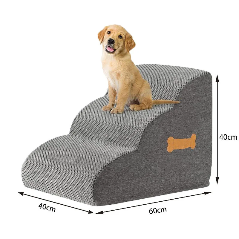 Pet Staircase Steps Small Pet Bunk Bed Small Sofa Ladder Climb High Slope Non-slip Supplies