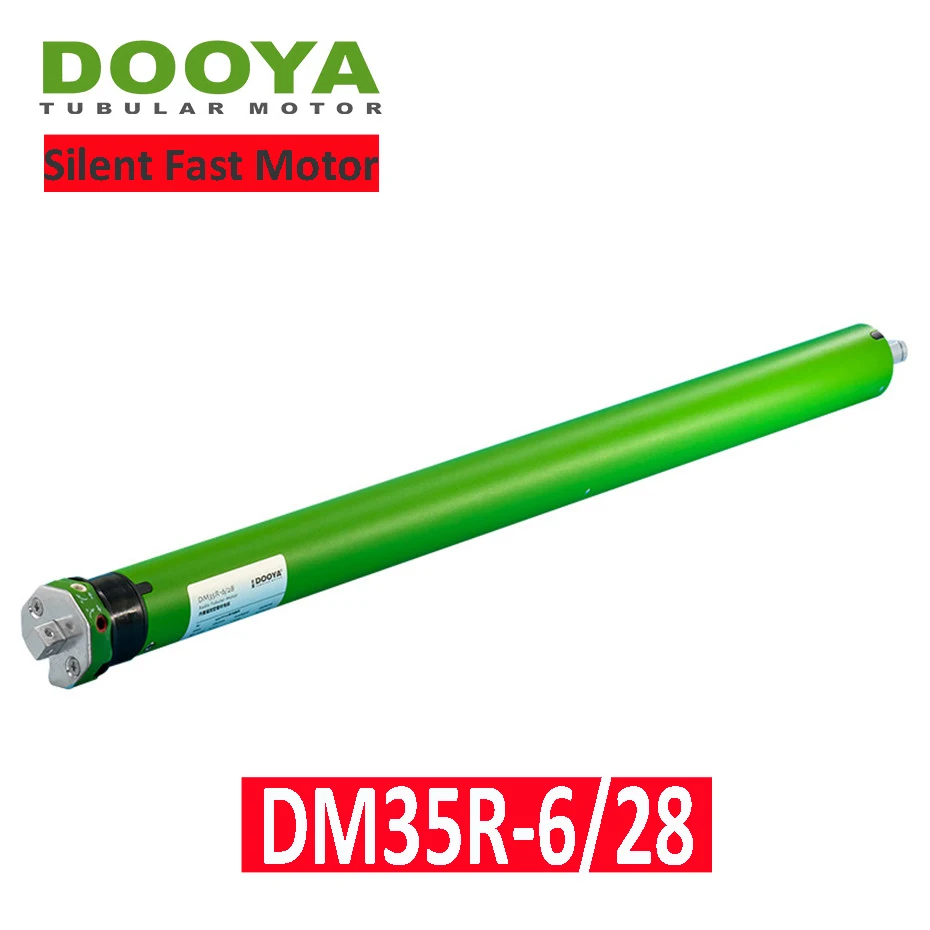 

Dooya Silent Fast Rolling Tubular Motor DM35R 6/28 for Rolling Blinds,220/230V 50/60Hz,Rf433 Remote,3 wires, for 40/45/50mm Tube