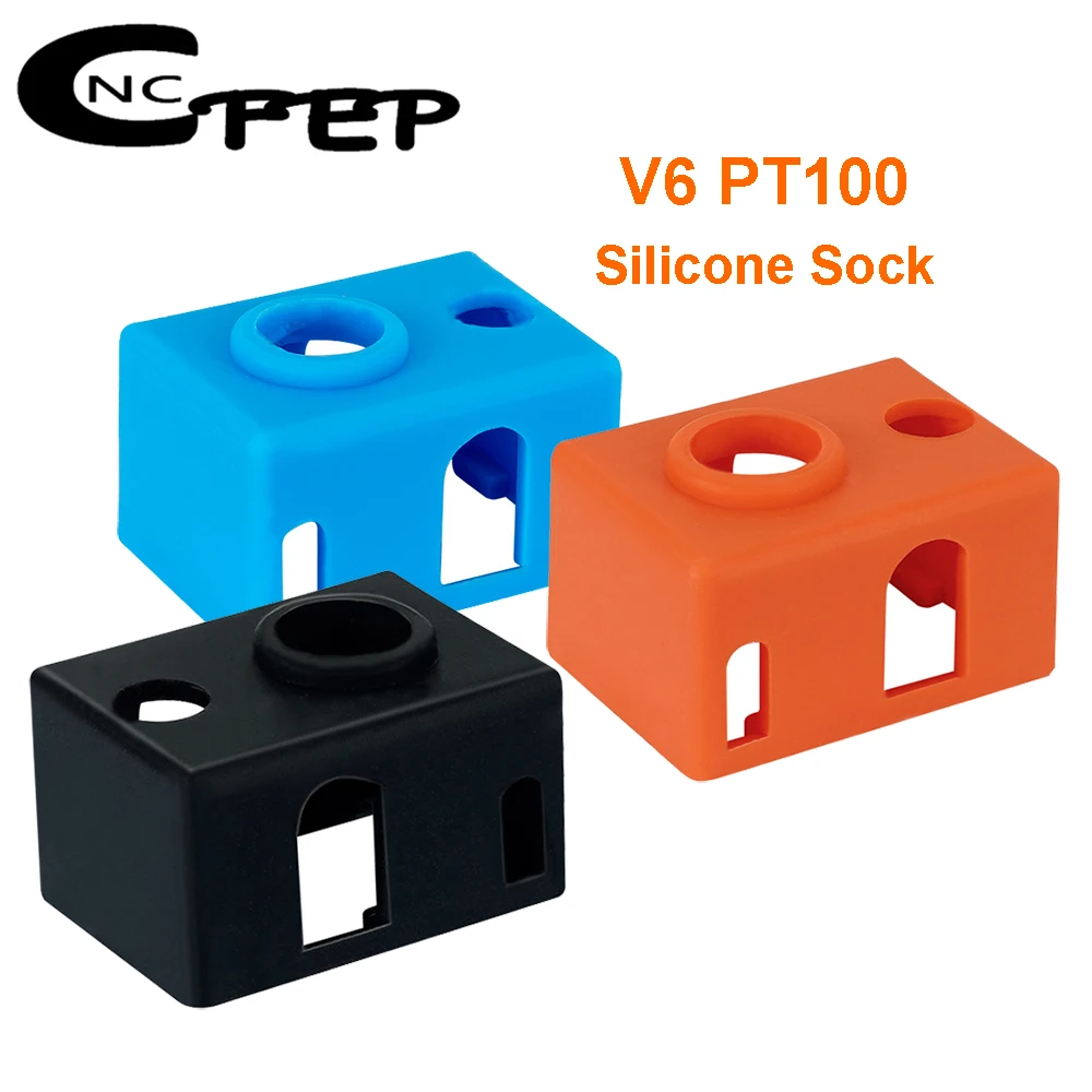 3pcs E3D V6 PT100 가열 블록 실리콘 양말 커버 PT100 V6 열 블록 ..
