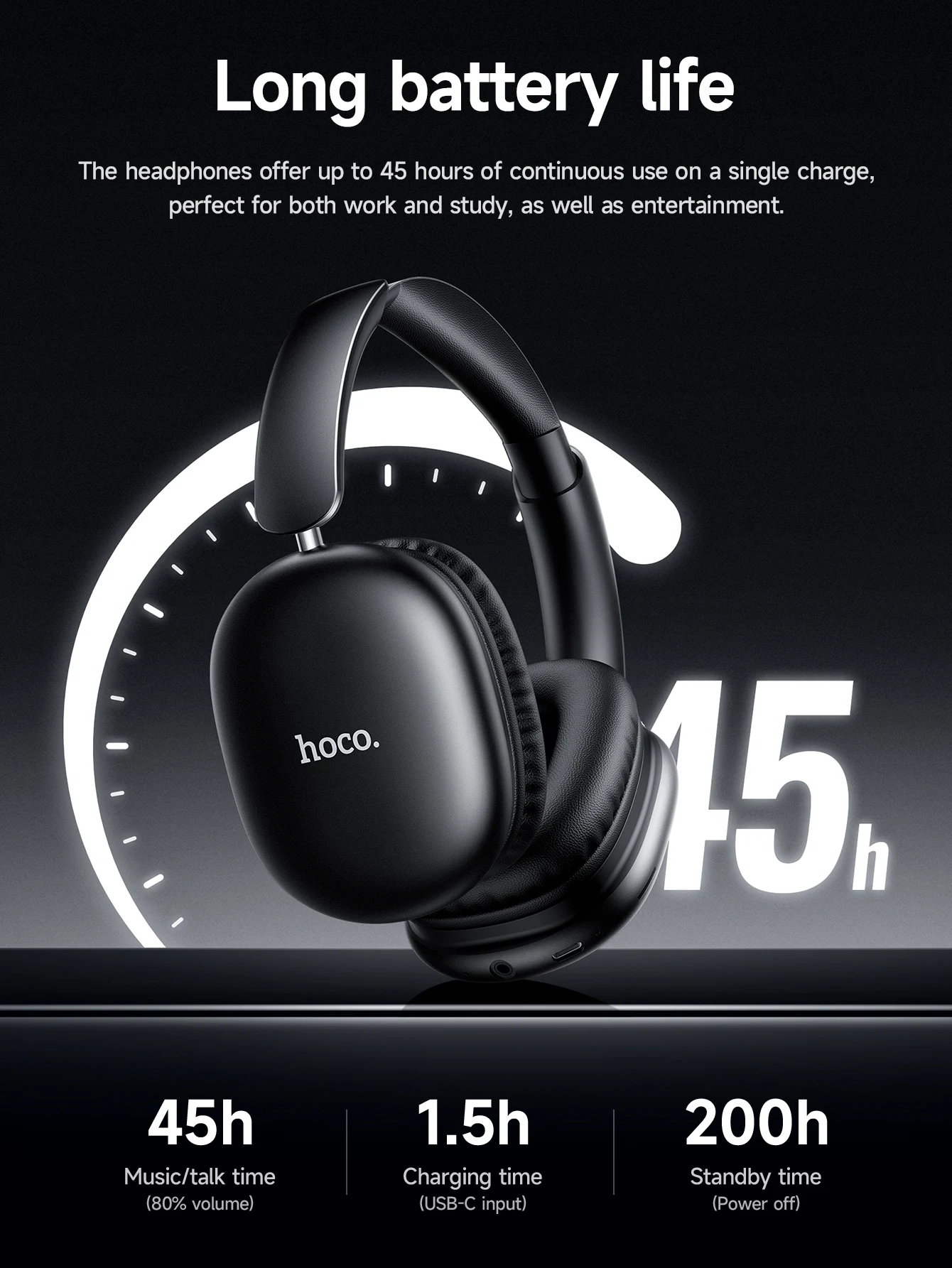 HOCO W73 HiFi Wireless Headphones