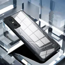 Premium TPU+PC Acrylic Phone Cover with Magnetic Holder Ring and Hard Back Protection for Infinix GT30 Pro (Black)