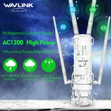 Wavlink AC1200/600/300 High Power Outdoor WIFI Router/AP Wireless WIFI Repeater Wifi Dual Dand 2.4G/5G High Gain Antenna POE EU