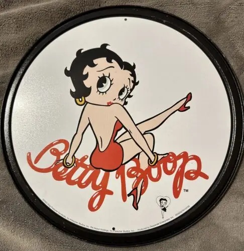 

Boop круглая жестяная вывеска Винтажный стиль 50s Металлический Настенный Декор 11 "2002 Новый бренд