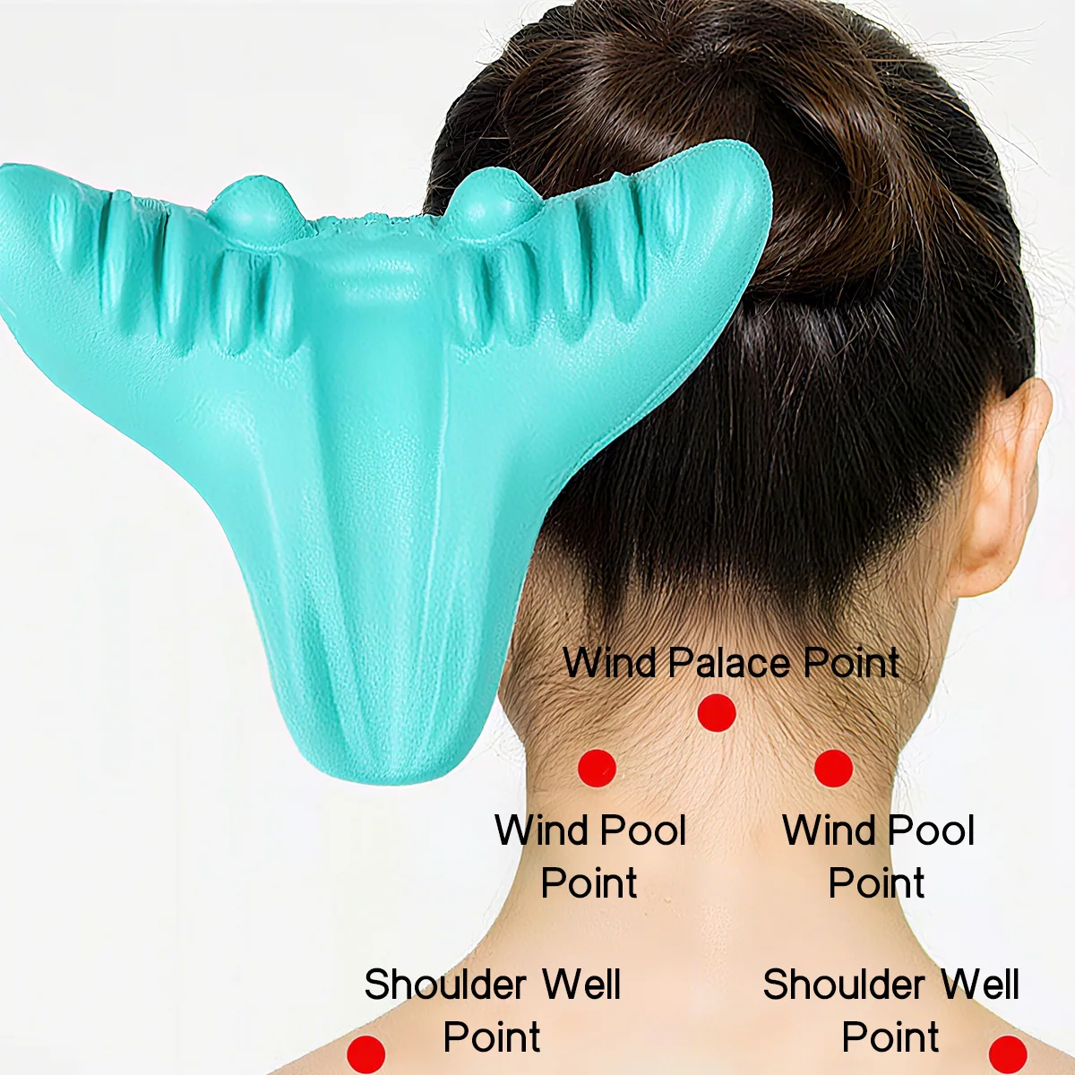 Portable Neck Massage Pillow with Gravity Acupressure Traction Design Neck Protection Sleep Aid and Cervical Spine Repair