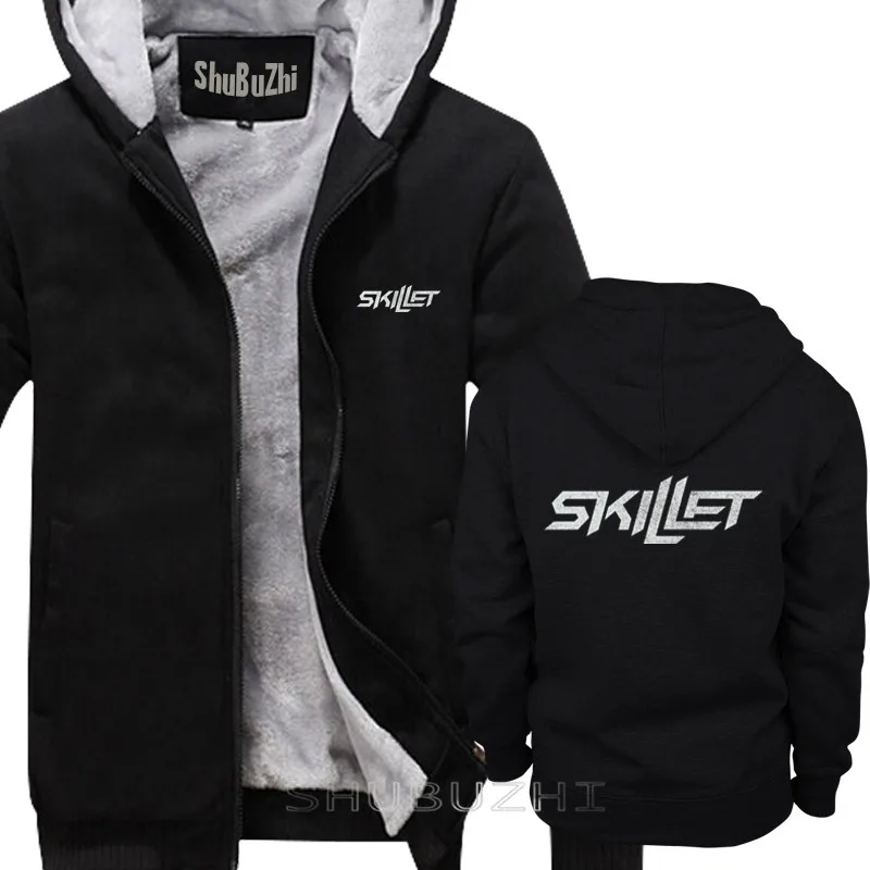 Skillet Rock Band warm coat Black Fashion Casual tops thick jacket