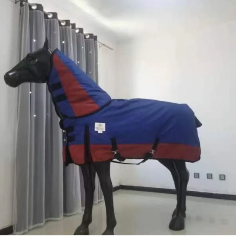 مستلزمات خيل New Winter Horsecloth Thickened Fleece-Lined Large Cold-Proof Horse Rug