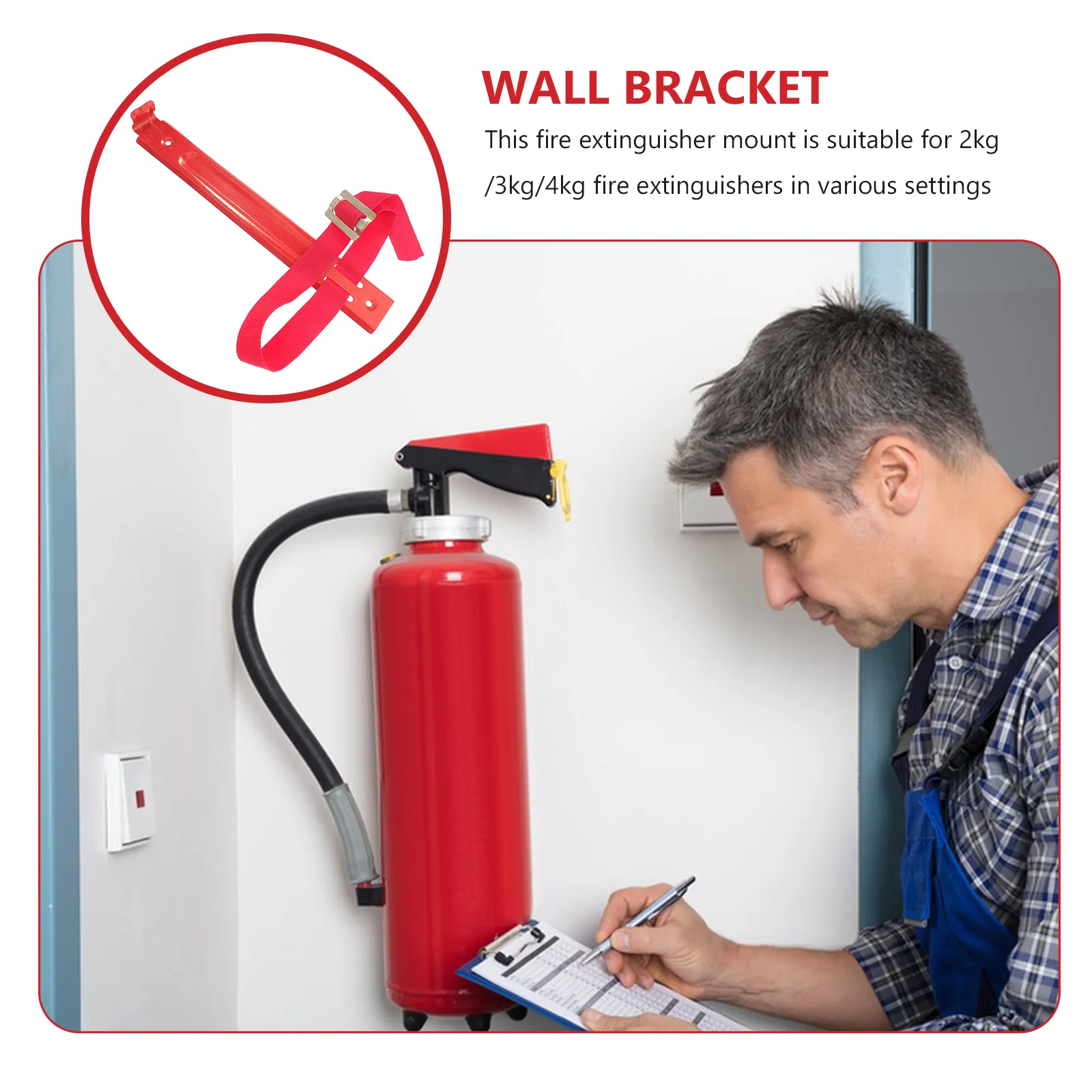 Fire Extinguisher Hook Lanyards Hooks Holder for Wall Car Mount Wall-mounted Dedicated