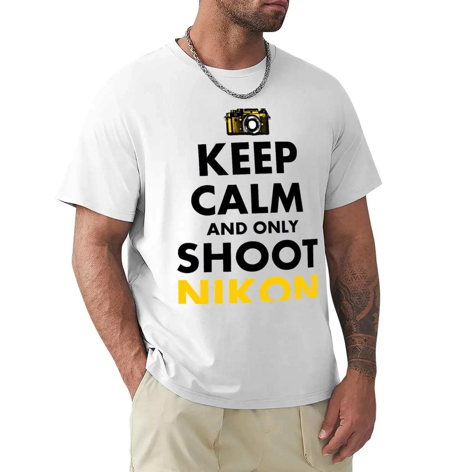 

Keep Calm and Only Shoot Nikon T-Shirt aesthetic clothes kawaii clothes new edition plain black t shirts men