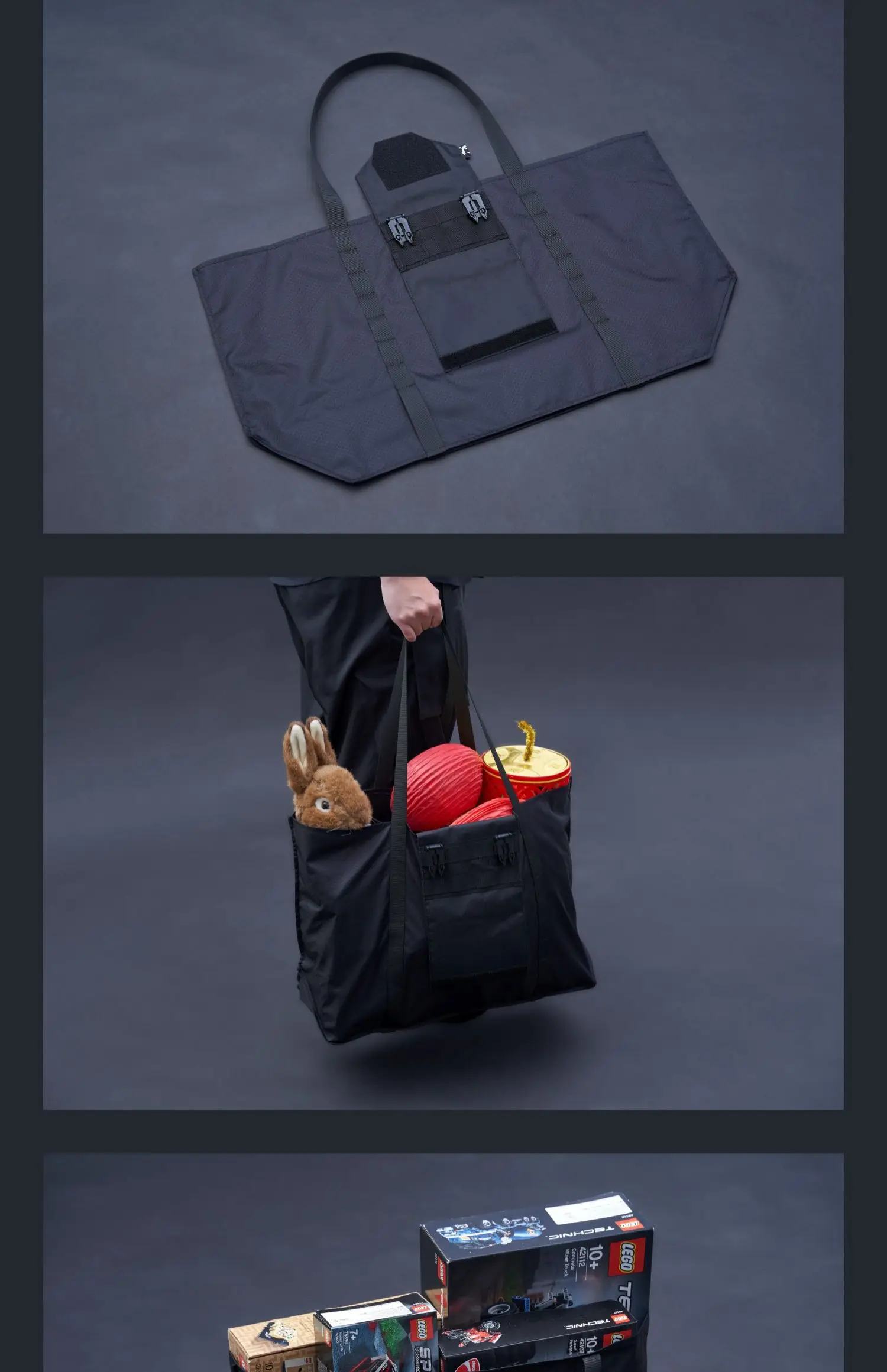 Overclock roam S-09 Foldable Tote bag large capacity molle connect mod techwear accessories