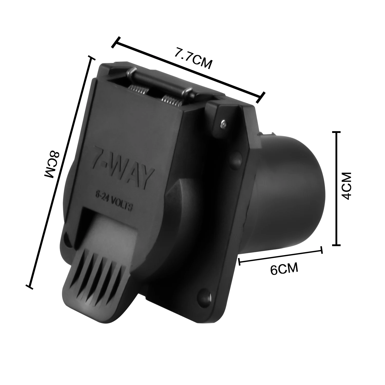 7 Pin Trailer Socket Adapter 6-24V 7-way For Trailer Tractor trailer plug adapter trailer socket trailer plug socket trailer plug towing adapter towing adaptor