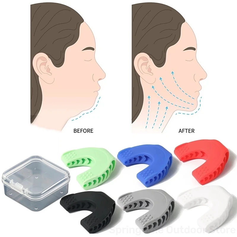 Jaw Exerciser 1pcs 3 Resistance Levels Silicone Trainer Shaper Shark Toner for Men