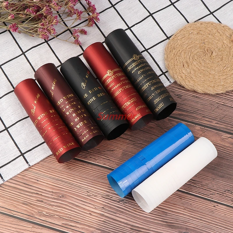 Bottle Seals Wine Stopper Wine Stoppers Wooden Cork Stopper Oil Bottle Stopper 10pcs PVC Heat Shrink Cap Barware Accessories Bar Party Supplies For Home Brewing Wine Bottle Seal Cover