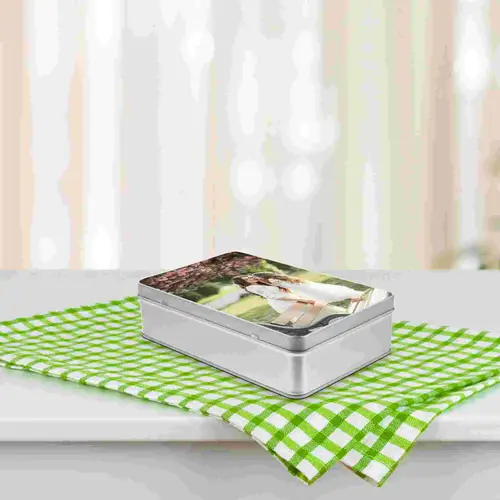 Sublimation Blank Gift Box Round Corner Iron Storage Box Metal Candy Holder Cookie Tin Biscuits Case Festive Party Supplies - Image 3