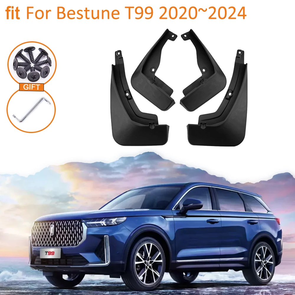 

Mud for Bestune T99 2020~2024 2023 2022 2021 Accessorie Mudflaps Splash Guards Front Rear MudGuards Fende Flare Anti-splash Auto