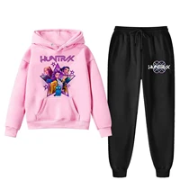 KPop Demon Hunters Kids Clothes Girls Hoodie+Pants 2pcs Suit Toddler Boys Tracksuit Set Autumn Casual Outfit Children Sportsuits