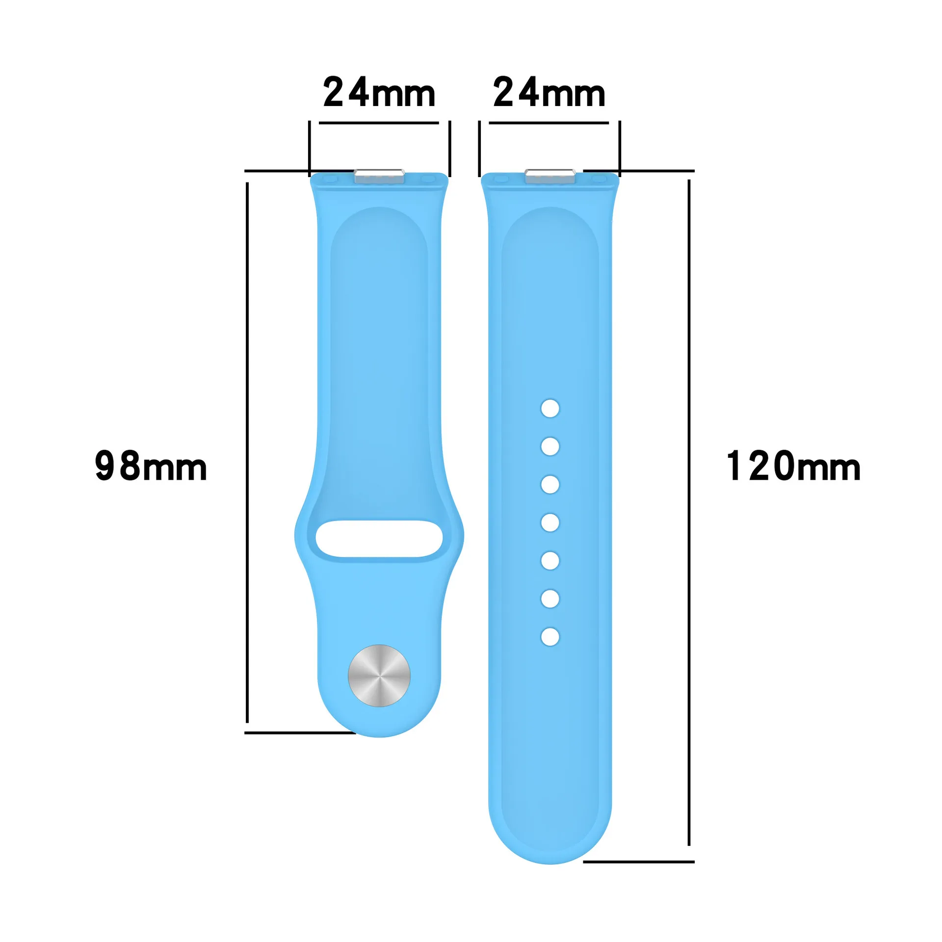 Silicone Band with Diamond-Accent Case for Smartwatch - Sporty Replacement Strap Accessory