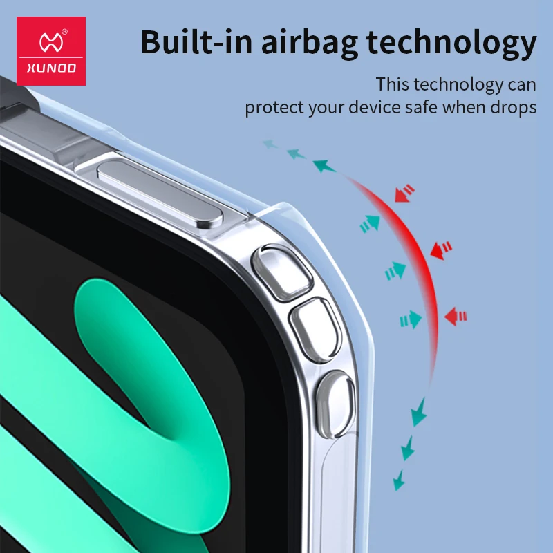 Xundd Tablet Estojo de Protecção para Ipad Pro 11 12.9 Air4 Air3 10.2 10.5 10.9 Mini Ipad9 Caixa Transparente Case à Prova de Choque - Imagem 6