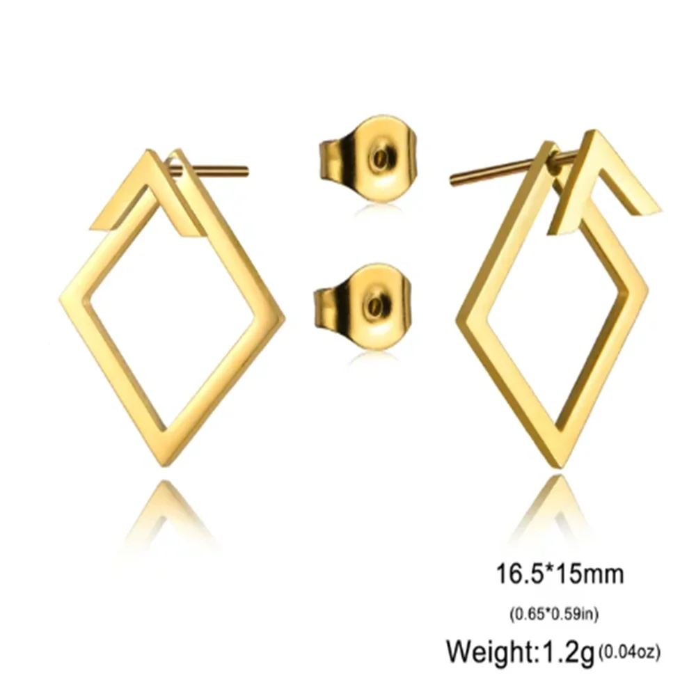 Komplette runde Ohrstecker, Muttertagsgeschenk, zierliche Ohrjacke, Ohrstecker, trendiger, moderner geometrischer Ohrring aus Edelstahl – Detail 21