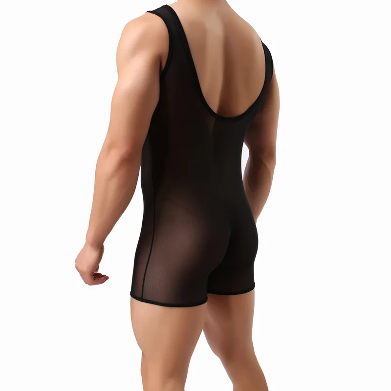 Mesh Leotard Bodysuit Undershirt 2