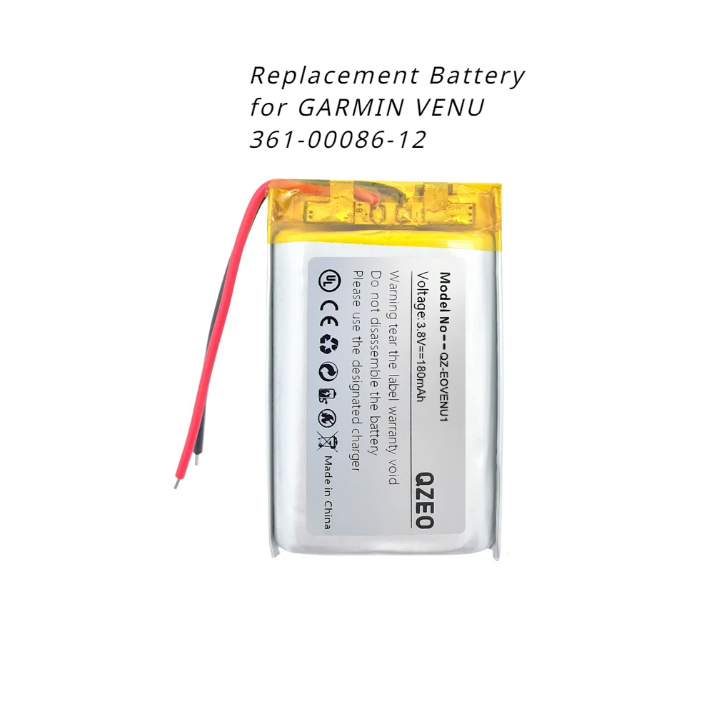 סוללת החלפה עבור GARMIN VENU 1, 2, SQ, VENU2 361-00139-10 361-00086-12 361-00136-10 אביזרים לשעון חכם ספורט