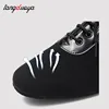 Men Modern Dance Shoes Boys Latin/Tango/Ballroom Shoes Rubber/Soft Sole Low Heels Man Dancing Shoes Black Professional 3