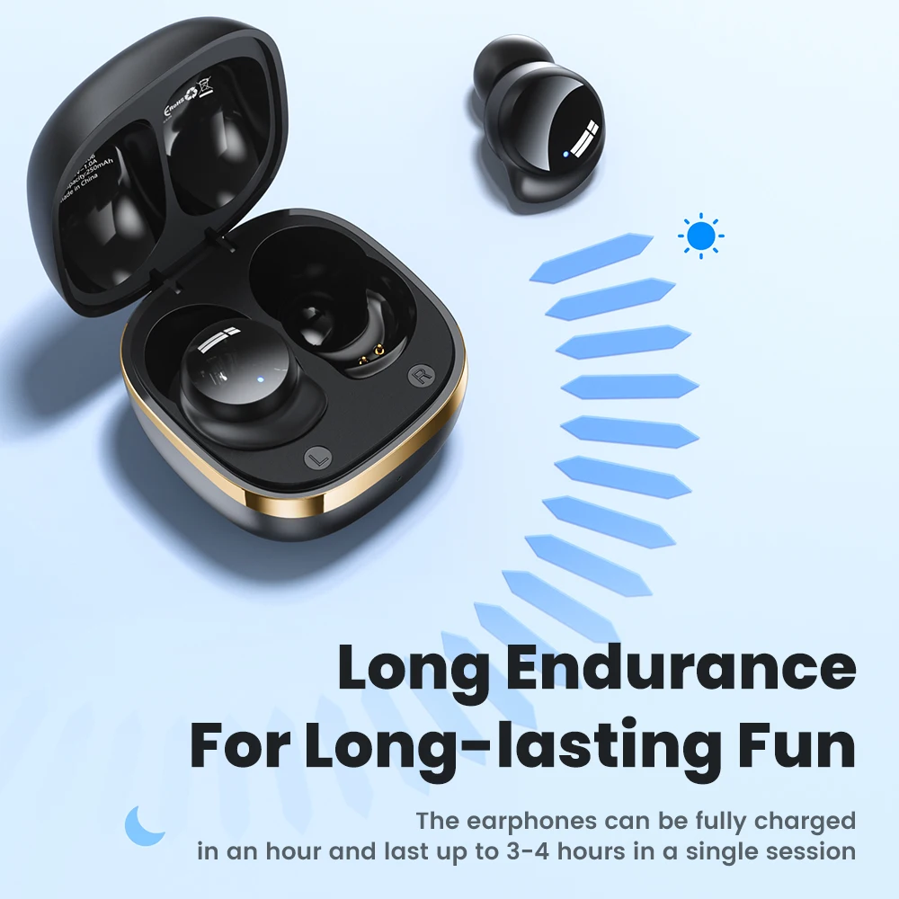 Toocki EJ06 TWS Bluetooth Earphones Wireless Headphones Blurtooth V5.2 Mini In-earbuds Touch Control With Mic for Phone Andriod 5