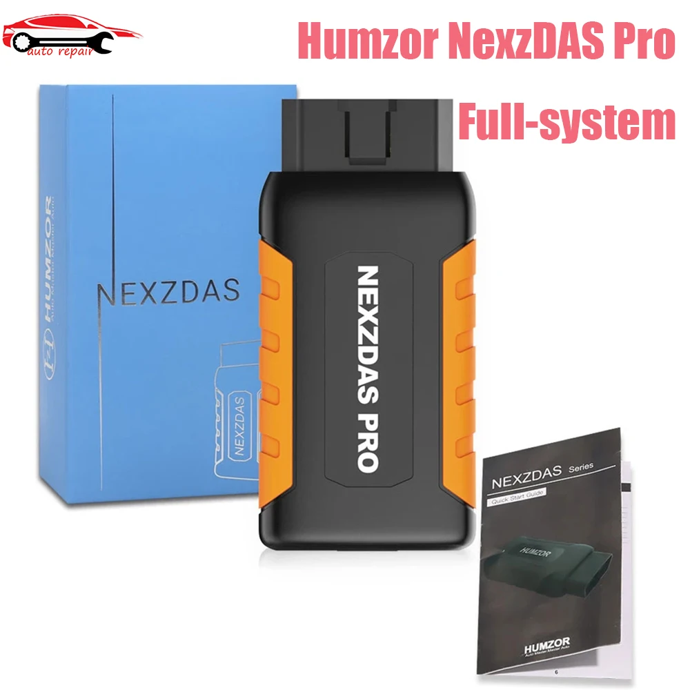 

Humzor NexzDAS Pro Bluetooth OBD2 Scanner Full System Diagnosis with IMMO/ABS/EPB/SAS/DPF/Oil Reset Functions OBD Code Reader
