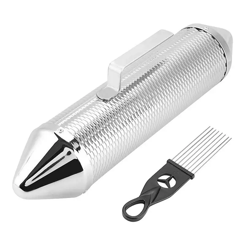 

Metal Guiro Instrument Percussion Guiro With Scraper Crispy Anti Slip Latin Percussion Instrument For Concert Jazz Band Stage