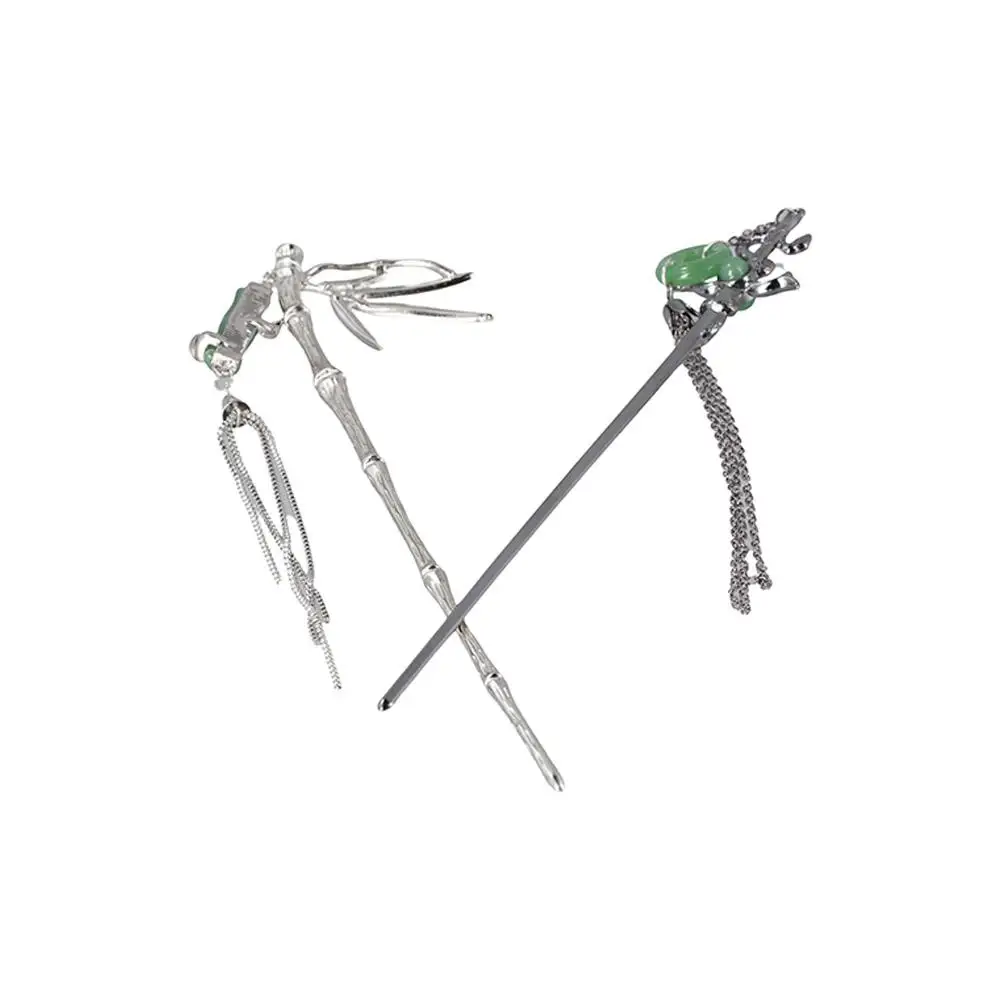 Copper Butterfly Gift Hanfu Headdress Tassel Hair Stick Geometric Hair Stick New Chinese Style Hairpin Hairstyle Design Tool