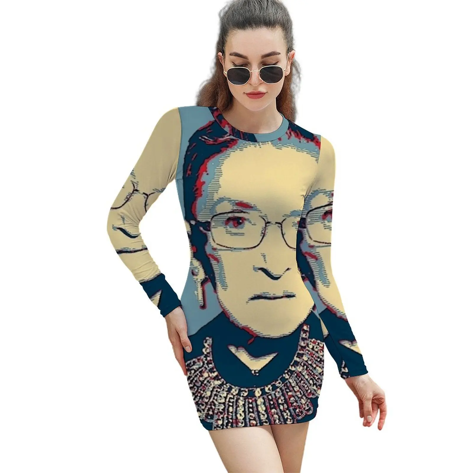 

Notorious RBG I DISSENT Long-Sleeved Sheath Dress Women's dress summer outfits for women 2024