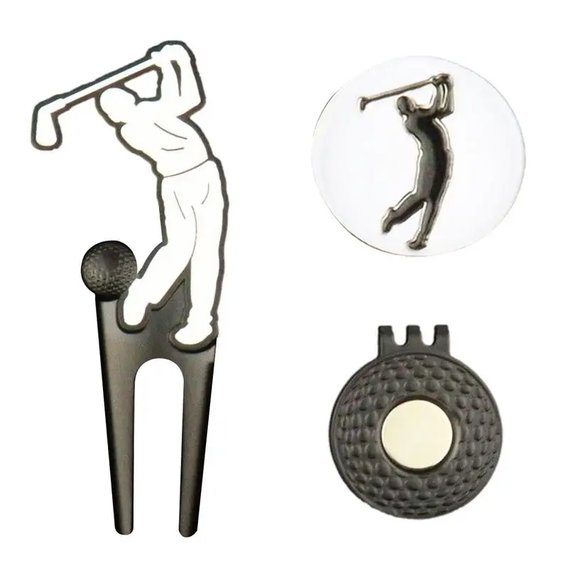

Golf Repair Tool Metal Green Tool Creative Golf Ball Marker Repair Tool Portable Golf Accessories Perfect for golf lovers