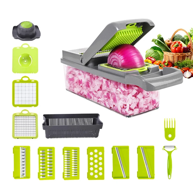 

Kitchen Vegetable Cutting Tool Household Multifunctional Vegetable Cutter Potato Cutter Slicer Salad Dicer Shredder