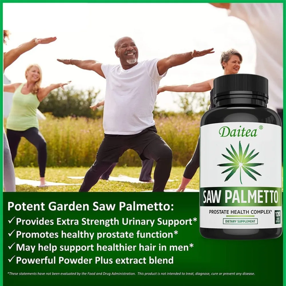 Saw Palmetto 500 Mg Promotes Prostate Health Improves Urinary Frequency and Volume/Painful Urinary Movements/Urinary Urgency