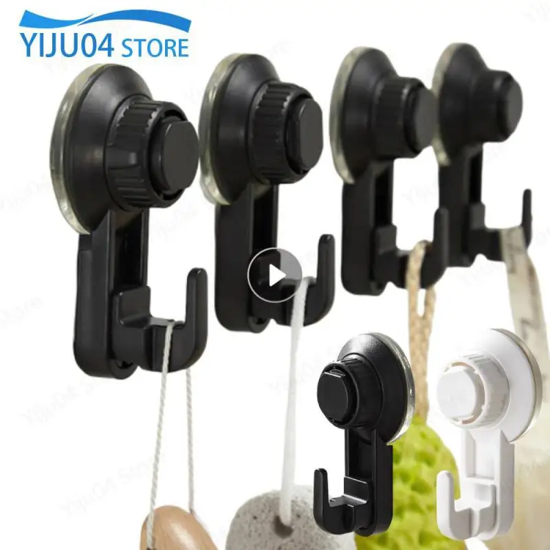 YAMTO Heavy Duty Vacuum Suction Cup Hooks for Smooth Bathroom Shower  Wall/Glass Door/Mirror,Waterproof Stainless Steel Hook for Hanging Shower  Towel