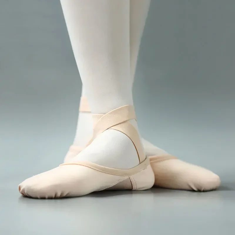 New Girl Women's Professional Full Elastic Cloth Multiple Wearing Way Exercise Dancing Shoe Adult Cat Claw Ballet Dance Shoes 5